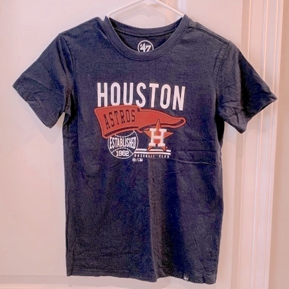 ‘47 Youth Astros Baseball Short Sleeve T-shirt Size Large